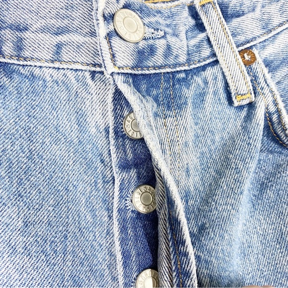 NEW Agolde Fen Light Wash High Rise Relaxed Taper Distressed Denim Jeans 28 - Picture 8 of 12